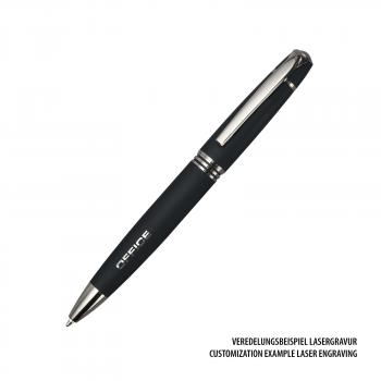 Kugelschreiber mit Rubberfinish und Veredelungsbeispiel